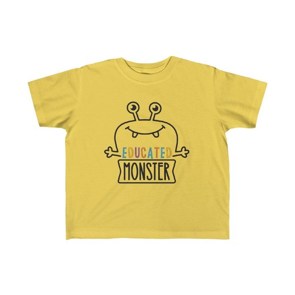 SBC Kid's Educated Monster Short Sleeve Green Tee - Picture 11 of 11
